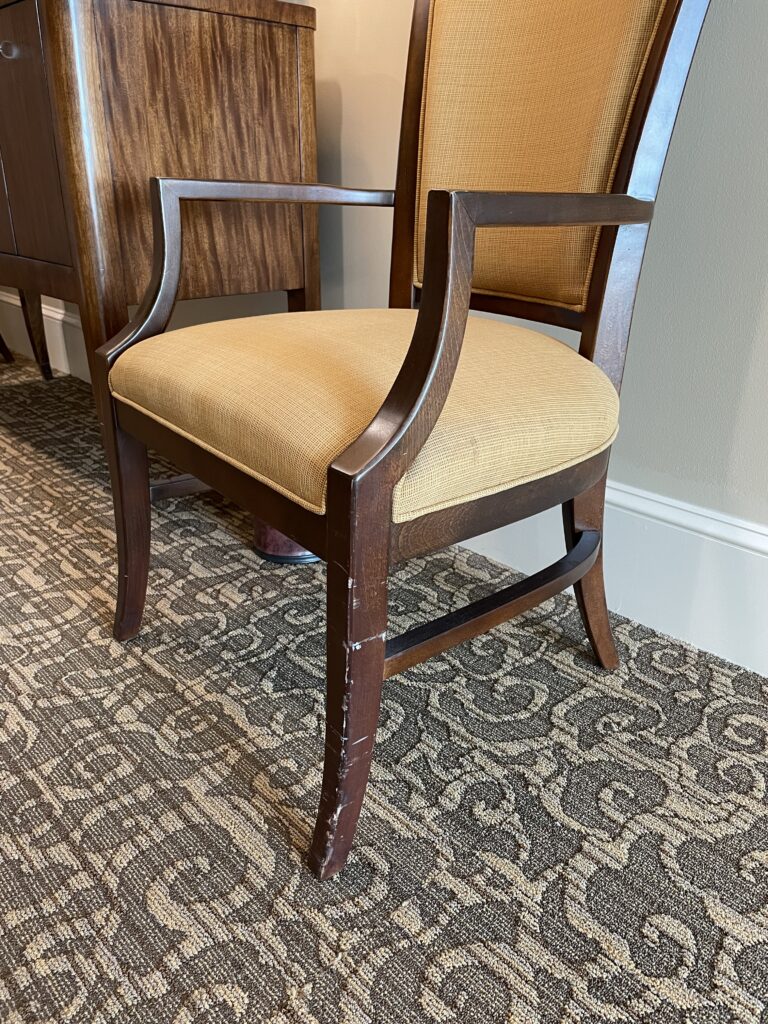 Lobby Furniture That Guests Actually Notice: The Chair Restoration We Did at an Embassy Suites gallery image