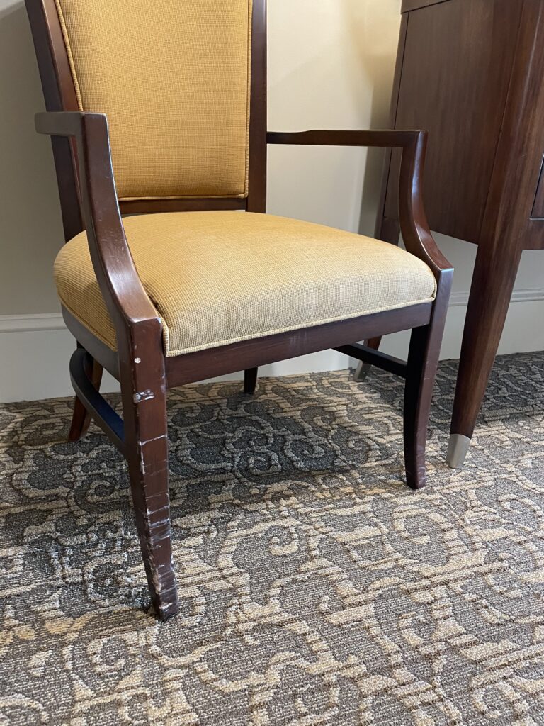 Lobby Furniture That Guests Actually Notice: The Chair Restoration We Did at an Embassy Suites gallery image