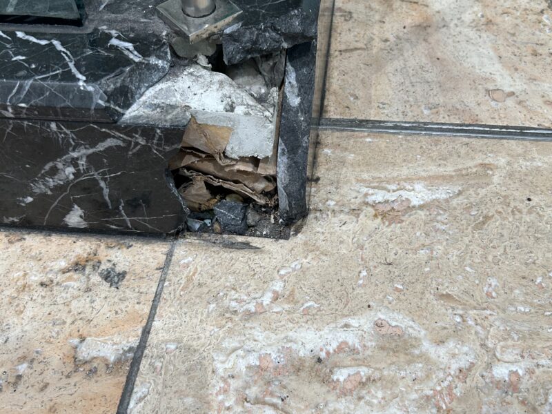 Black Marble Tile Restoration at Luxury Shopping Destination in North Atlanta gallery image