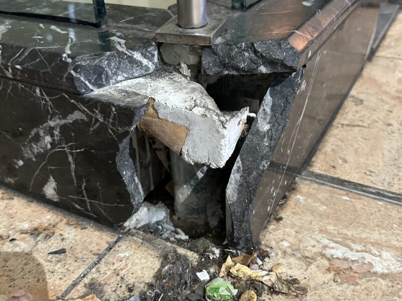 Black Marble Tile Restoration at Luxury Shopping Destination in North Atlanta gallery image