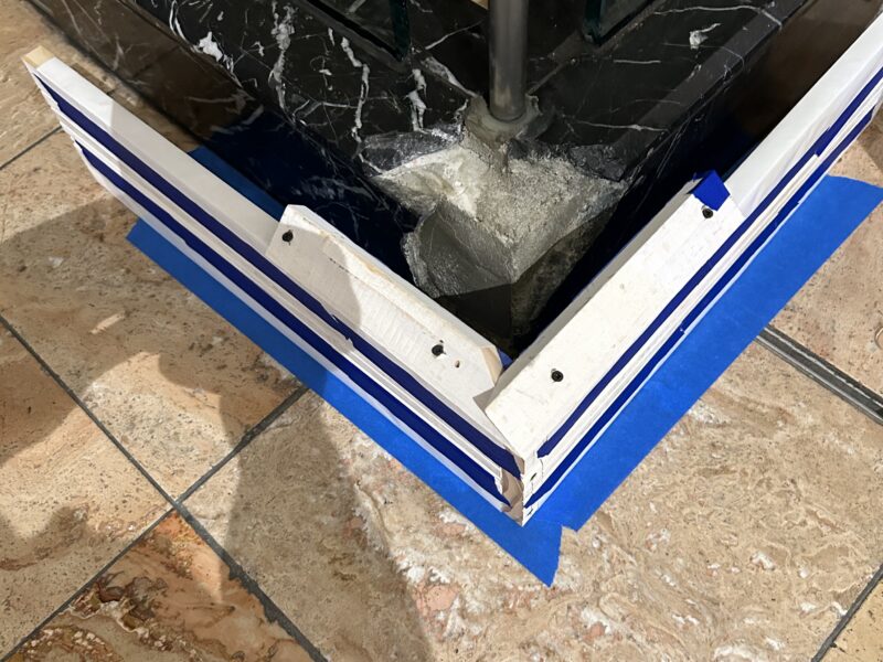 Black Marble Tile Restoration at Luxury Shopping Destination in North Atlanta gallery image