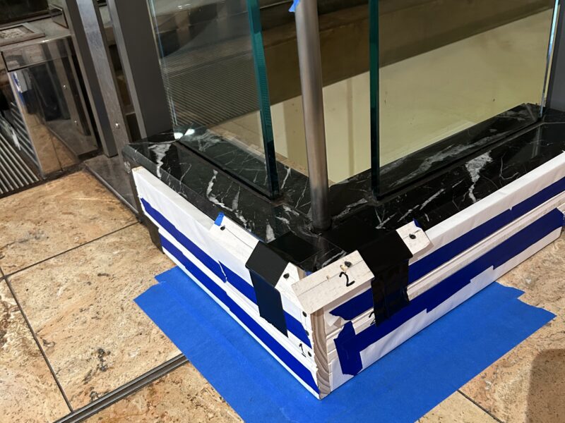 Black Marble Tile Restoration at Luxury Shopping Destination in North Atlanta gallery image